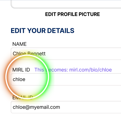 Claim your MIRL ID